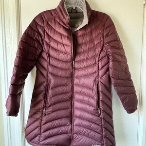 L.L.Bean Down Jacket in Eggplant Medium Petite